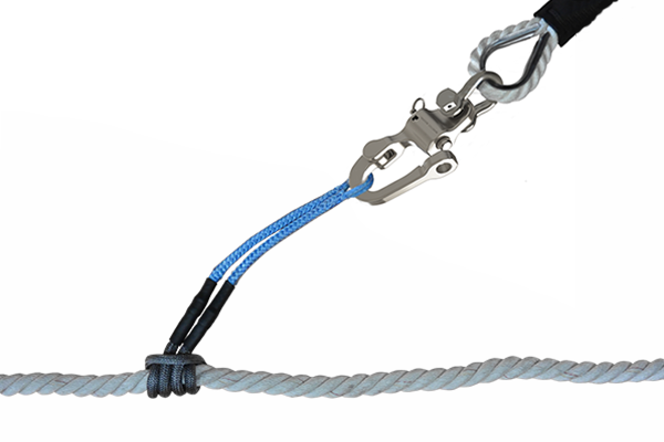 Snap shackle with snubber pendant