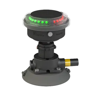 Mantus Navigation Light for Boat Bow or Engine Cowling w/Sea Sucker Base