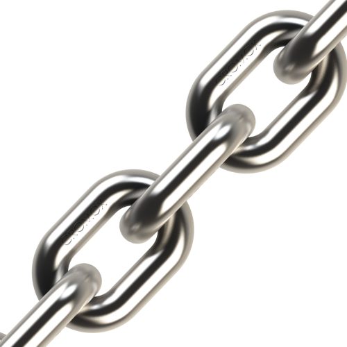 Duplex Stainless Steel Chain DIN766 Dimension - Grade 60 by Cromox (price per foot)